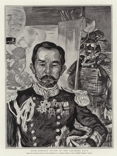 Kontreadmiral Ijuien fra den japanske flåde af Charles Paul Renouard